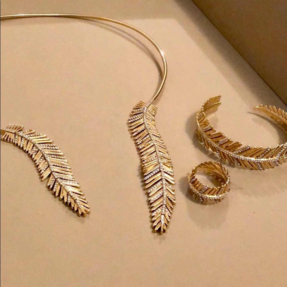 BCBG feather set